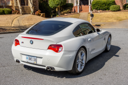 2008 BMW Z4 M Coupe in Alpine White III over Imola Red Nappa