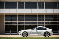 2008 BMW Z4 M Coupe in Alpine White III over Imola Red Nappa