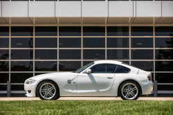 2008 BMW Z4 M Coupe in Alpine White III over Imola Red Nappa