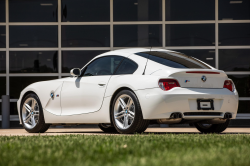 2008 BMW Z4 M Coupe in Alpine White III over Imola Red Nappa