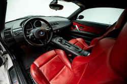 2008 BMW Z4 M Coupe in Alpine White III over Imola Red Nappa