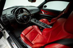 2008 BMW Z4 M Coupe in Alpine White III over Imola Red Nappa