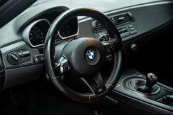2008 BMW Z4 M Coupe in Alpine White III over Imola Red Nappa
