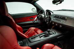 2008 BMW Z4 M Coupe in Alpine White III over Imola Red Nappa
