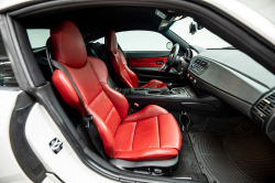 2008 BMW Z4 M Coupe in Alpine White III over Imola Red Nappa