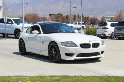 2008 BMW Z4 M Coupe in Alpine White III over Imola Red Nappa