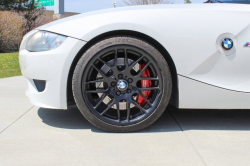 2008 BMW Z4 M Coupe in Alpine White III over Imola Red Nappa