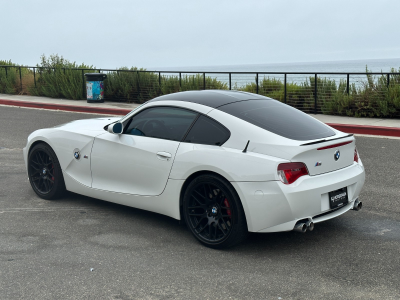 2008 BMW Z4 M Coupe in Alpine White III over Imola Red Nappa