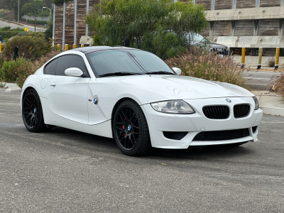 2008 BMW Z4 M Coupe in Alpine White III over Imola Red Nappa