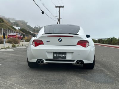 2008 BMW Z4 M Coupe in Alpine White III over Imola Red Nappa