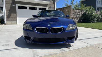 2008 BMW Z4 M Coupe in Interlagos Blue Metallic over Light Sepang Bronze Nappa