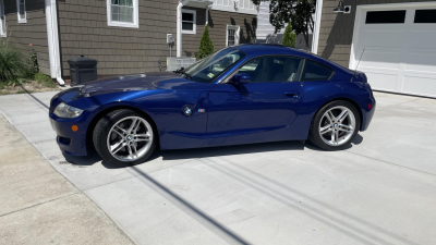 2008 BMW Z4 M Coupe in Interlagos Blue Metallic over Light Sepang Bronze Nappa