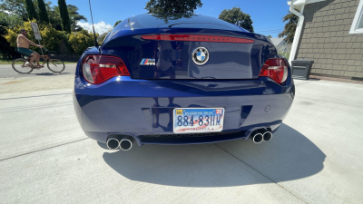 2008 BMW Z4 M Coupe in Interlagos Blue Metallic over Light Sepang Bronze Nappa