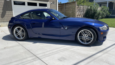 2008 BMW Z4 M Coupe in Interlagos Blue Metallic over Light Sepang Bronze Nappa