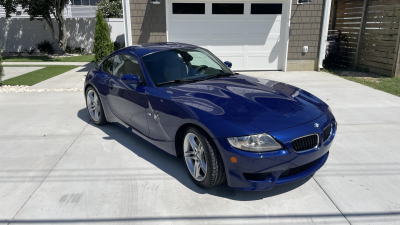 2008 BMW Z4 M Coupe in Interlagos Blue Metallic over Light Sepang Bronze Nappa