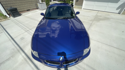 2008 BMW Z4 M Coupe in Interlagos Blue Metallic over Light Sepang Bronze Nappa