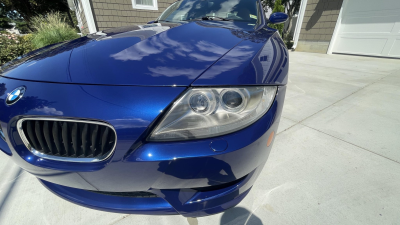 2008 BMW Z4 M Coupe in Interlagos Blue Metallic over Light Sepang Bronze Nappa