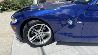 2008 BMW Z4 M Coupe in Interlagos Blue Metallic over Light Sepang Bronze Nappa