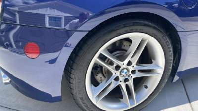 2008 BMW Z4 M Coupe in Interlagos Blue Metallic over Light Sepang Bronze Nappa