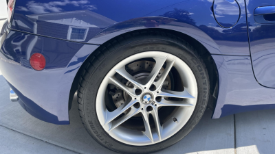 2008 BMW Z4 M Coupe in Interlagos Blue Metallic over Light Sepang Bronze Nappa