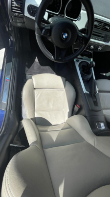 2008 BMW Z4 M Coupe in Interlagos Blue Metallic over Light Sepang Bronze Nappa