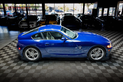 2008 BMW Z4 M Coupe in Interlagos Blue Metallic over Light Sepang Bronze Nappa