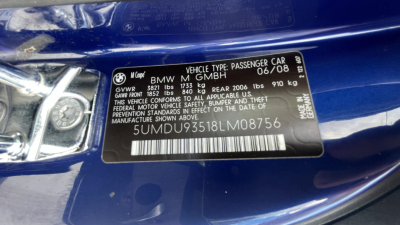 2008 BMW Z4 M Coupe in Interlagos Blue Metallic over Light Sepang Bronze Nappa