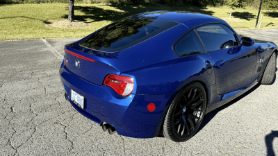 2008 BMW Z4 M Coupe in Interlagos Blue Metallic over Imola Red Nappa