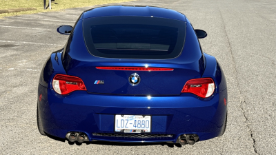 2008 BMW Z4 M Coupe in Interlagos Blue Metallic over Imola Red Nappa