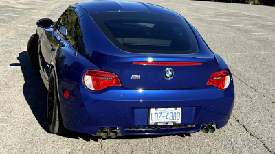 2008 BMW Z4 M Coupe in Interlagos Blue Metallic over Imola Red Nappa