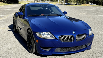 2008 BMW Z4 M Coupe in Interlagos Blue Metallic over Imola Red Nappa