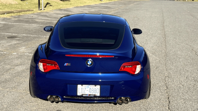 2008 BMW Z4 M Coupe in Interlagos Blue Metallic over Imola Red Nappa