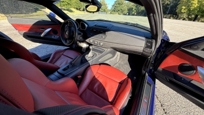 2008 BMW Z4 M Coupe in Interlagos Blue Metallic over Imola Red Nappa