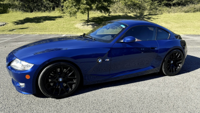 2008 BMW Z4 M Coupe in Interlagos Blue Metallic over Imola Red Nappa