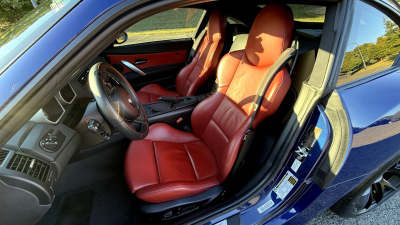 2008 BMW Z4 M Coupe in Interlagos Blue Metallic over Imola Red Nappa