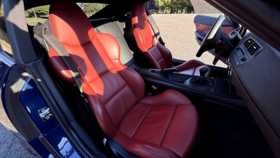 2008 BMW Z4 M Coupe in Interlagos Blue Metallic over Imola Red Nappa