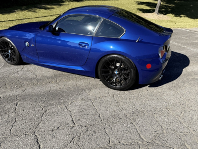 2008 BMW Z4 M Coupe in Interlagos Blue Metallic over Imola Red Nappa