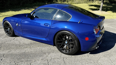 2008 BMW Z4 M Coupe in Interlagos Blue Metallic over Imola Red Nappa