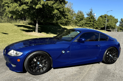 2008 BMW Z4 M Coupe in Interlagos Blue Metallic over Imola Red Nappa