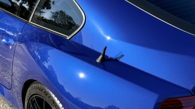 2008 BMW Z4 M Coupe in Interlagos Blue Metallic over Imola Red Nappa