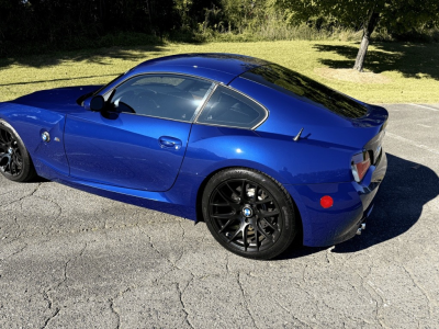 2008 BMW Z4 M Coupe in Interlagos Blue Metallic over Imola Red Nappa