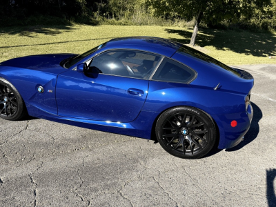 2008 BMW Z4 M Coupe in Interlagos Blue Metallic over Imola Red Nappa