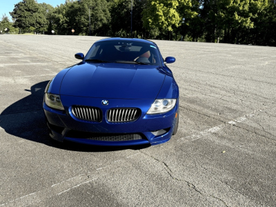 2008 BMW Z4 M Coupe in Interlagos Blue Metallic over Imola Red Nappa