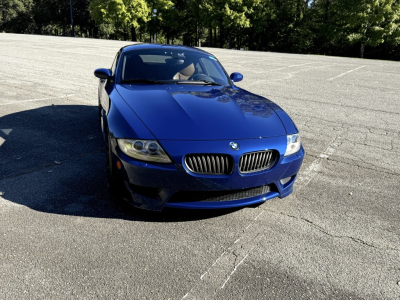 2008 BMW Z4 M Coupe in Interlagos Blue Metallic over Imola Red Nappa