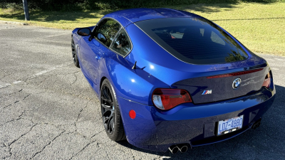 2008 BMW Z4 M Coupe in Interlagos Blue Metallic over Imola Red Nappa