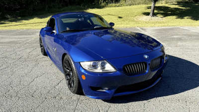 2008 BMW Z4 M Coupe in Interlagos Blue Metallic over Imola Red Nappa