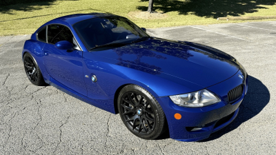 2008 BMW Z4 M Coupe in Interlagos Blue Metallic over Imola Red Nappa