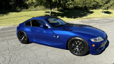 2008 BMW Z4 M Coupe in Interlagos Blue Metallic over Imola Red Nappa