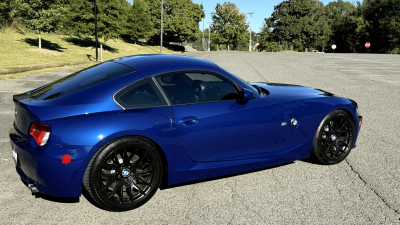 2008 BMW Z4 M Coupe in Interlagos Blue Metallic over Imola Red Nappa