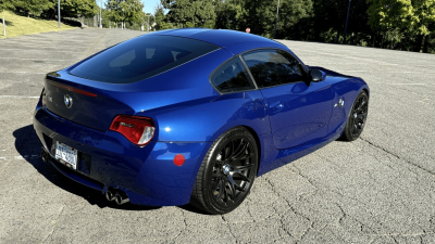 2008 BMW Z4 M Coupe in Interlagos Blue Metallic over Imola Red Nappa